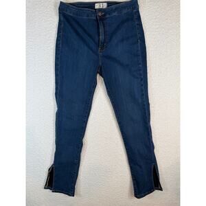 Free People We The Free slit skinny jeans blue womens 31